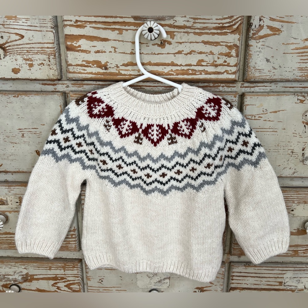 Cutest chunky knit sweater from Zara Sz 12-18 months